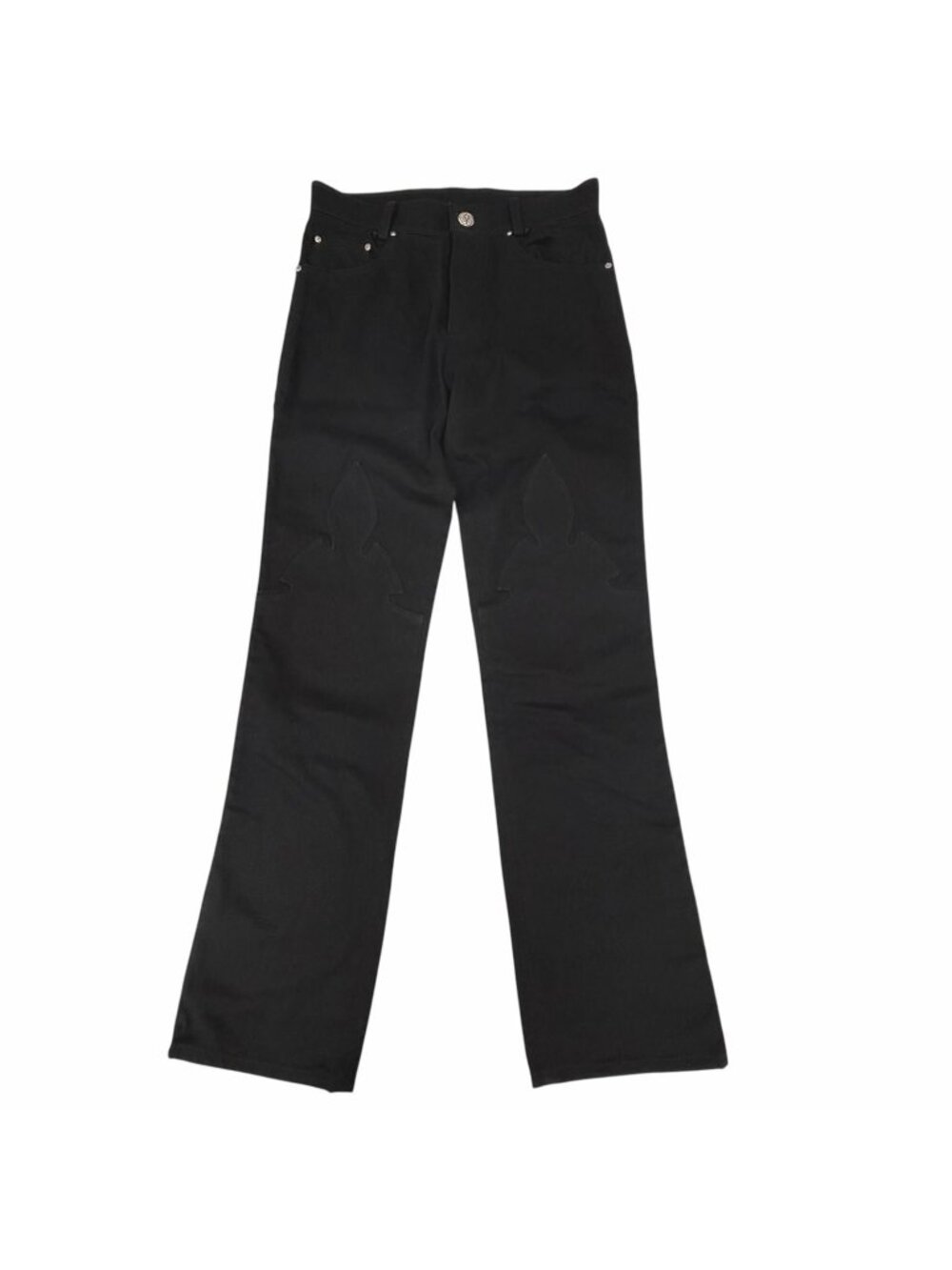 Chrome Hearts Cotton 100% Flairnie Horseshoe Button Denim Pants Black 29